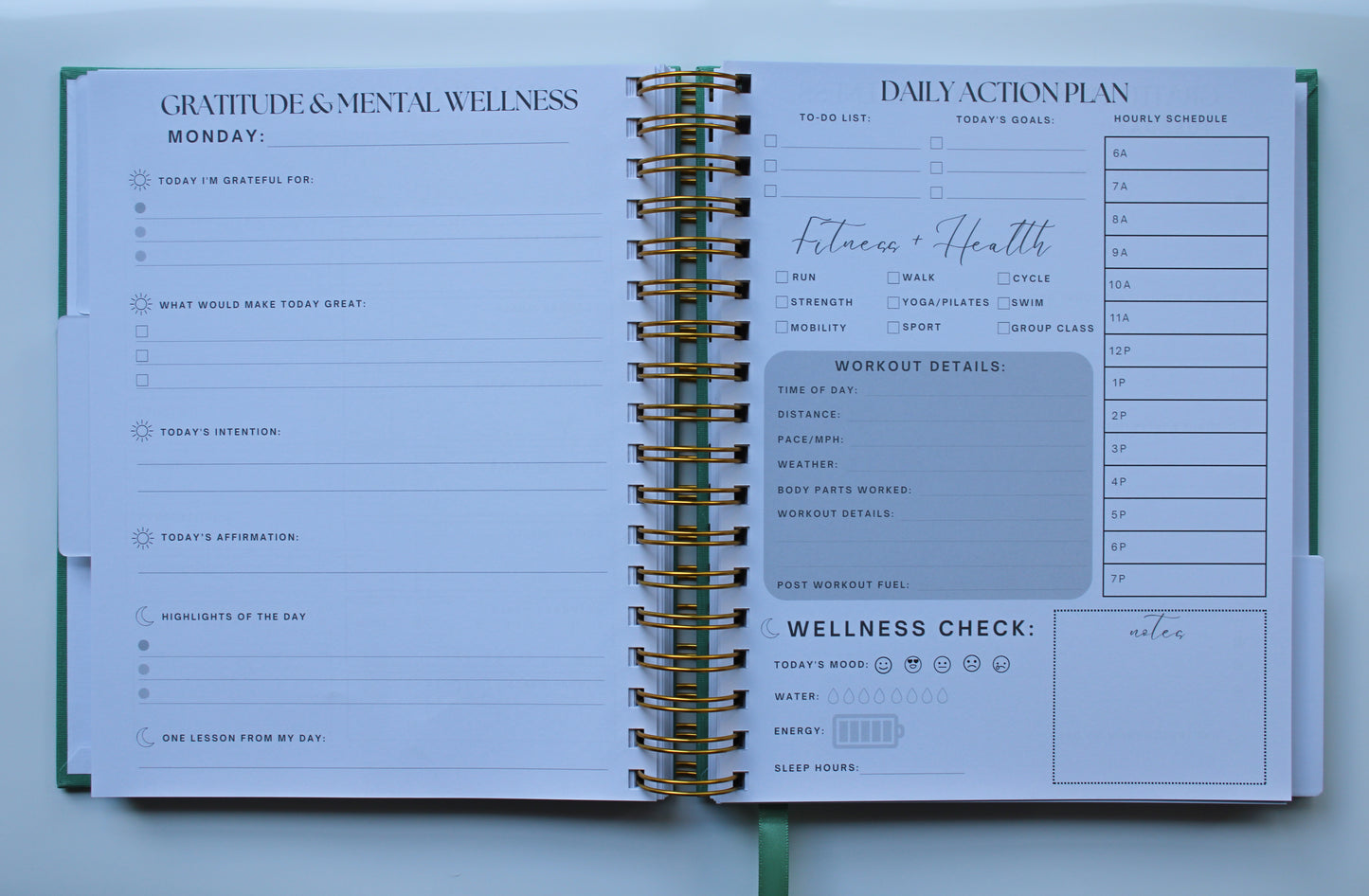 4 Pack Year Supply NEW Run My Life Health and Wellness Journal + Planner
